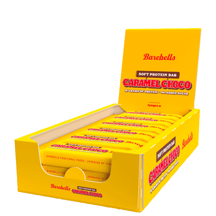 12 x Barebells Soft Bar, 55 g, Caramel Choco 