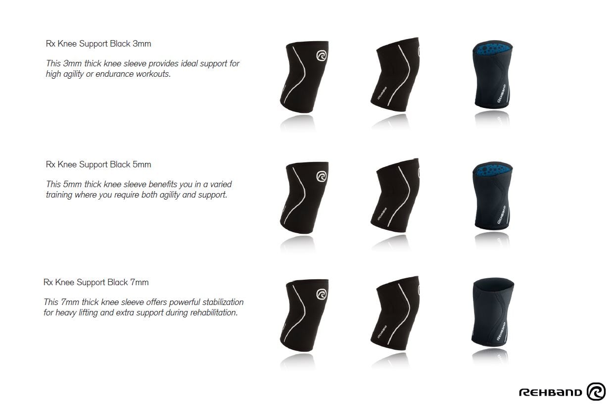 RX Knee Sleeve 5 mm Gold Black